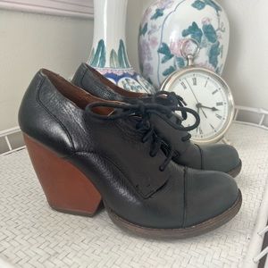 Korks by Kork-Ease Chianne Oxford Wedge Booties